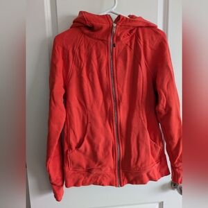 Lululemon Red Scuba Hoodie